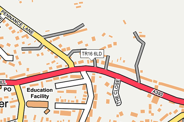 TR16 6LD map - OS OpenMap – Local (Ordnance Survey)