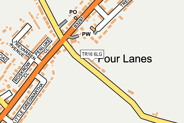 TR16 6LG map - OS OpenMap – Local (Ordnance Survey)
