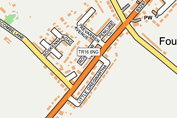 TR16 6NG map - OS OpenMap – Local (Ordnance Survey)