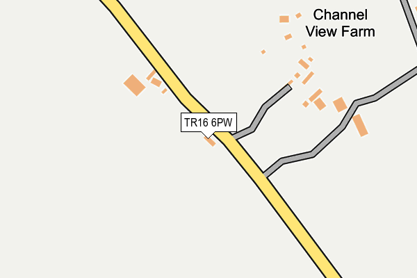 TR16 6PW map - OS OpenMap – Local (Ordnance Survey)