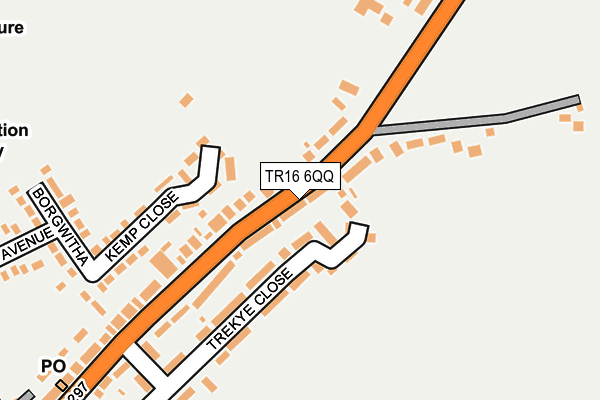 TR16 6QQ map - OS OpenMap – Local (Ordnance Survey)
