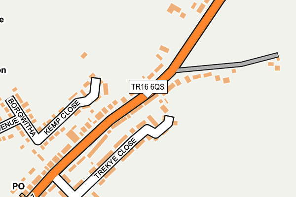 TR16 6QS map - OS OpenMap – Local (Ordnance Survey)