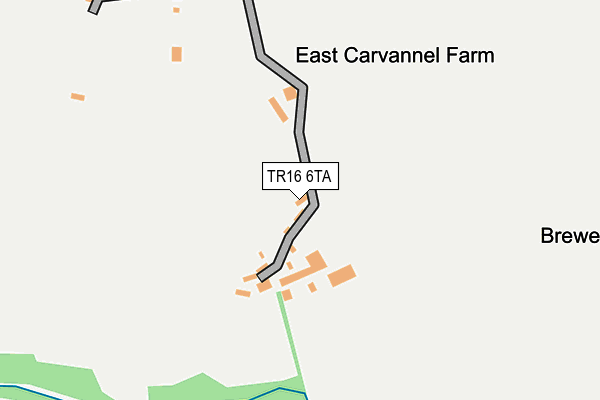 TR16 6TA map - OS OpenMap – Local (Ordnance Survey)
