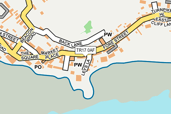 TR17 0AF map - OS OpenMap – Local (Ordnance Survey)