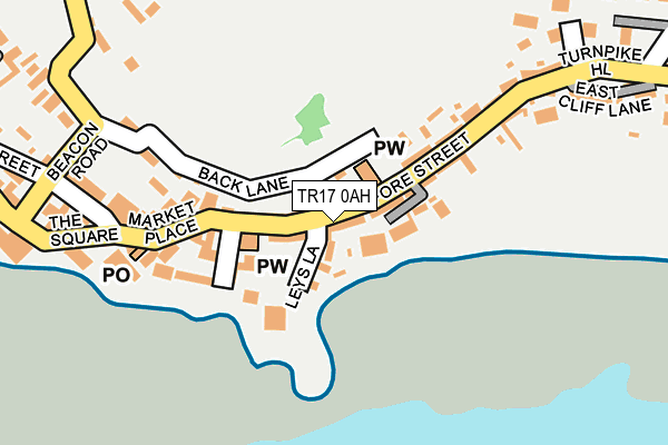 TR17 0AH map - OS OpenMap – Local (Ordnance Survey)