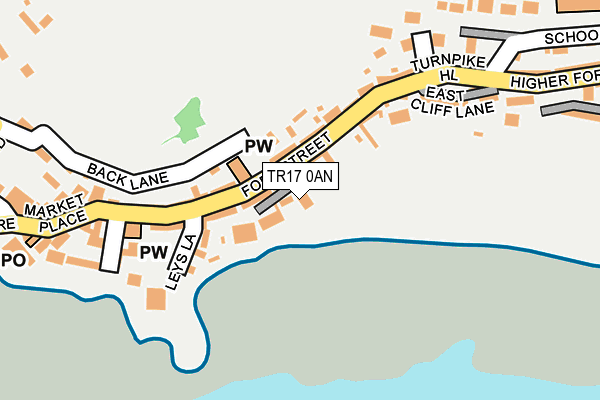 TR17 0AN map - OS OpenMap – Local (Ordnance Survey)