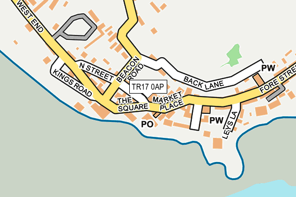 TR17 0AP map - OS OpenMap – Local (Ordnance Survey)