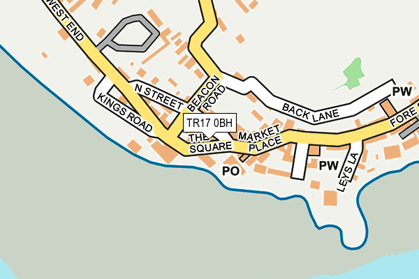TR17 0BH map - OS OpenMap – Local (Ordnance Survey)