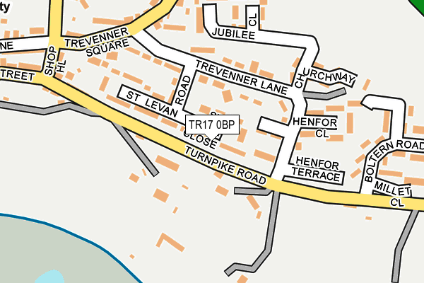TR17 0BP map - OS OpenMap – Local (Ordnance Survey)
