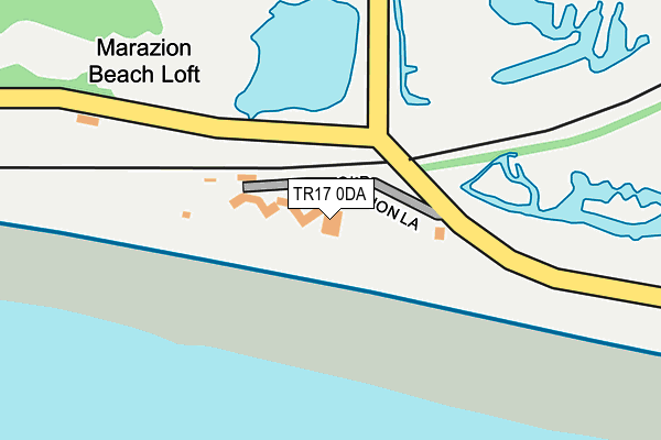 TR17 0DA map - OS OpenMap – Local (Ordnance Survey)