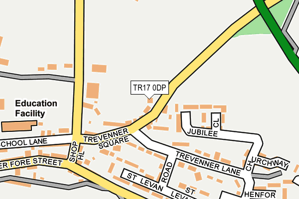 TR17 0DP map - OS OpenMap – Local (Ordnance Survey)