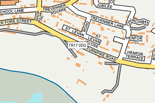 TR17 0DQ map - OS OpenMap – Local (Ordnance Survey)