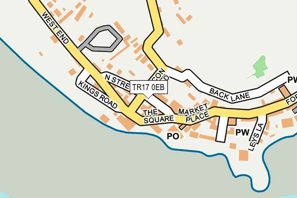 TR17 0EB map - OS OpenMap – Local (Ordnance Survey)