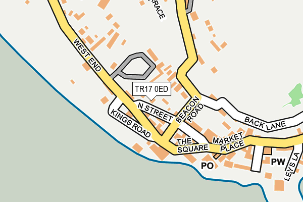 TR17 0ED map - OS OpenMap – Local (Ordnance Survey)