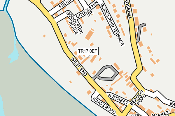 TR17 0EF map - OS OpenMap – Local (Ordnance Survey)