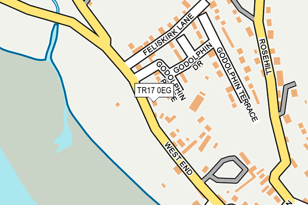 TR17 0EG map - OS OpenMap – Local (Ordnance Survey)