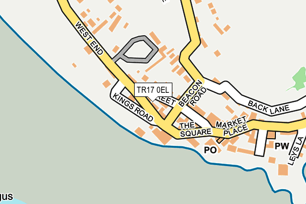 TR17 0EL map - OS OpenMap – Local (Ordnance Survey)