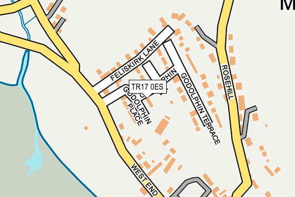TR17 0ES map - OS OpenMap – Local (Ordnance Survey)
