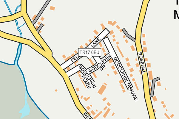 TR17 0EU map - OS OpenMap – Local (Ordnance Survey)