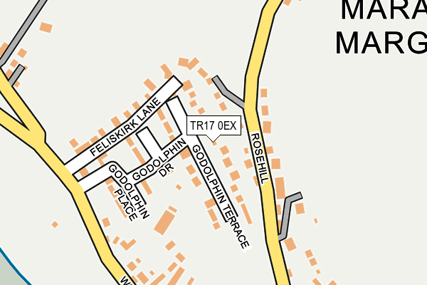 TR17 0EX map - OS OpenMap – Local (Ordnance Survey)