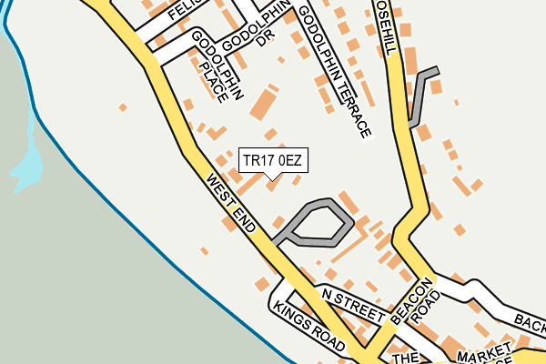 TR17 0EZ map - OS OpenMap – Local (Ordnance Survey)
