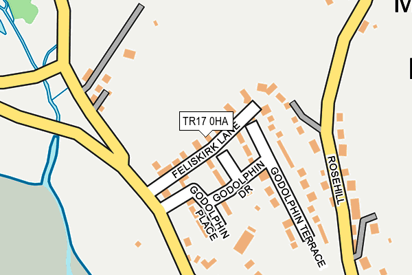 TR17 0HA map - OS OpenMap – Local (Ordnance Survey)
