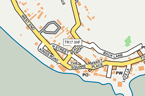 TR17 0HF map - OS OpenMap – Local (Ordnance Survey)