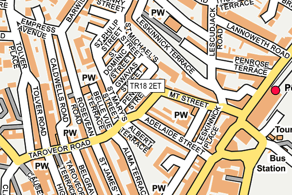 TR18 2ET map - OS OpenMap – Local (Ordnance Survey)