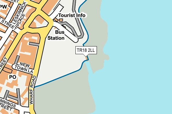 TR18 2LL map - OS OpenMap – Local (Ordnance Survey)