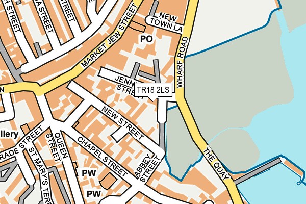 TR18 2LS map - OS OpenMap – Local (Ordnance Survey)