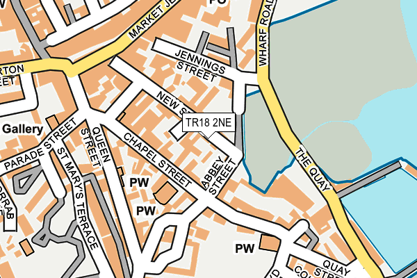 TR18 2NE map - OS OpenMap – Local (Ordnance Survey)