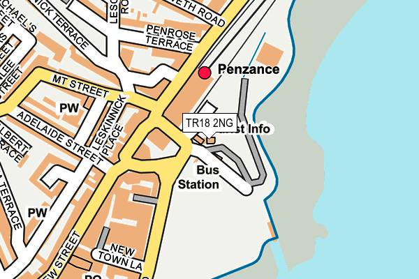 TR18 2NG map - OS OpenMap – Local (Ordnance Survey)