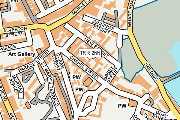 TR18 2NN map - OS OpenMap – Local (Ordnance Survey)