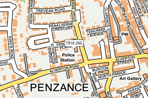 TR18 2NS map - OS OpenMap – Local (Ordnance Survey)