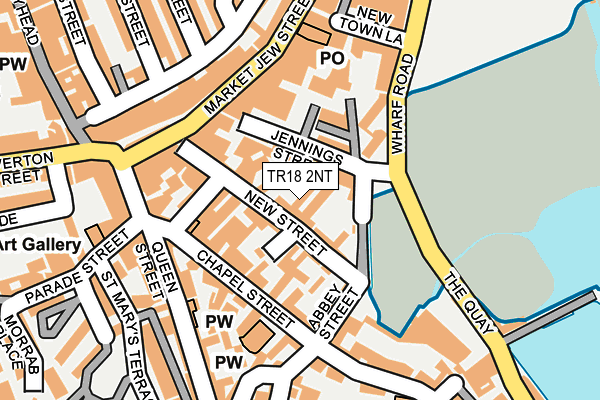 TR18 2NT map - OS OpenMap – Local (Ordnance Survey)