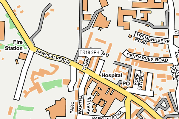 TR18 2PH map - OS OpenMap – Local (Ordnance Survey)