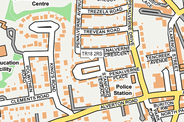 TR18 2RS map - OS OpenMap – Local (Ordnance Survey)