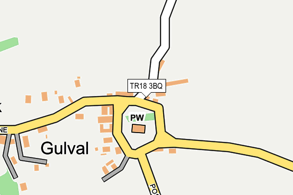 TR18 3BQ map - OS OpenMap – Local (Ordnance Survey)