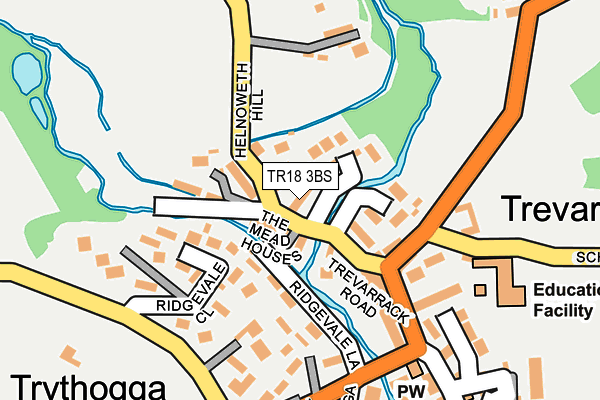 TR18 3BS map - OS OpenMap – Local (Ordnance Survey)