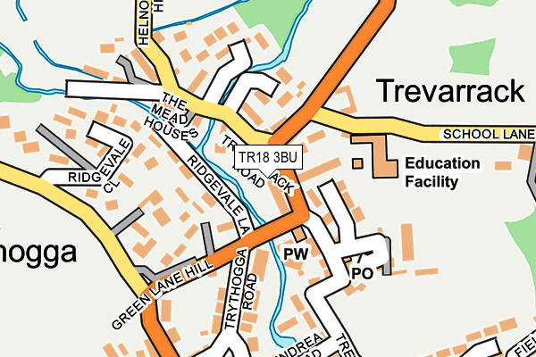 TR18 3BU map - OS OpenMap – Local (Ordnance Survey)