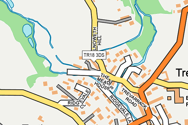 TR18 3DS map - OS OpenMap – Local (Ordnance Survey)