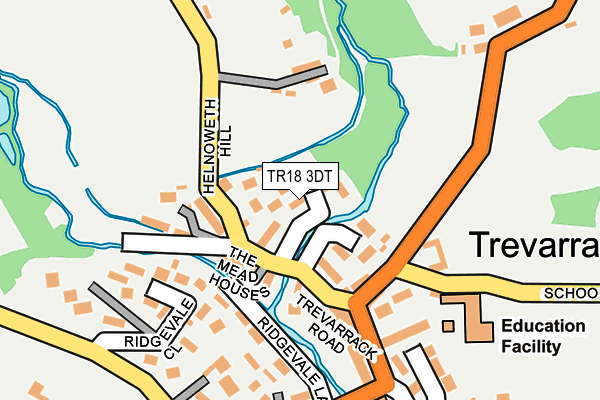 TR18 3DT map - OS OpenMap – Local (Ordnance Survey)