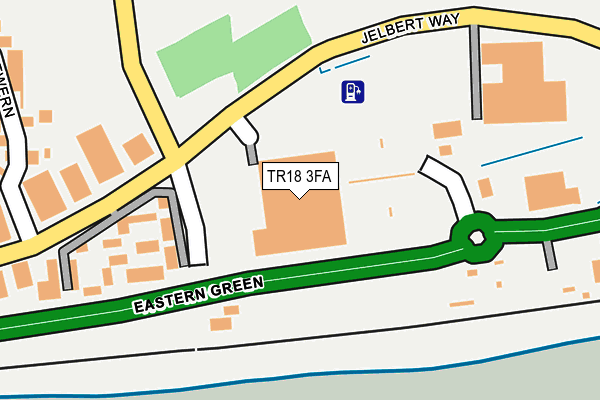 TR18 3FA map - OS OpenMap – Local (Ordnance Survey)