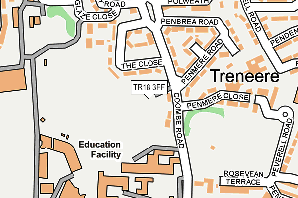 TR18 3FF map - OS OpenMap – Local (Ordnance Survey)