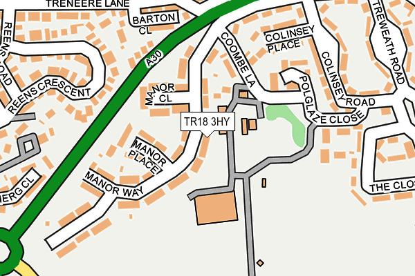 TR18 3HY map - OS OpenMap – Local (Ordnance Survey)