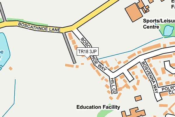 TR18 3JP map - OS OpenMap – Local (Ordnance Survey)
