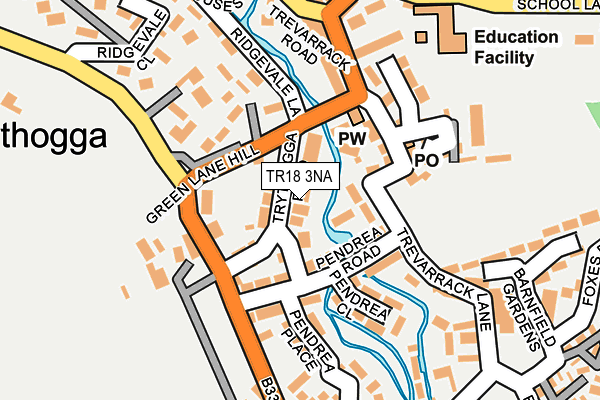 TR18 3NA map - OS OpenMap – Local (Ordnance Survey)