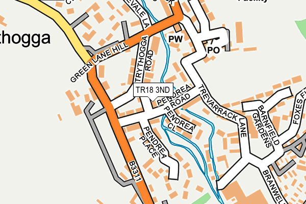 TR18 3ND map - OS OpenMap – Local (Ordnance Survey)