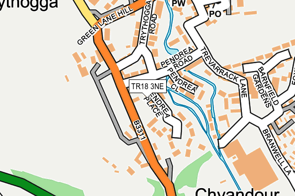 TR18 3NE map - OS OpenMap – Local (Ordnance Survey)