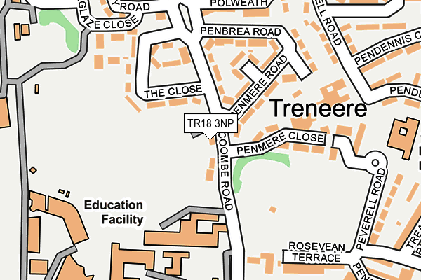 TR18 3NP map - OS OpenMap – Local (Ordnance Survey)